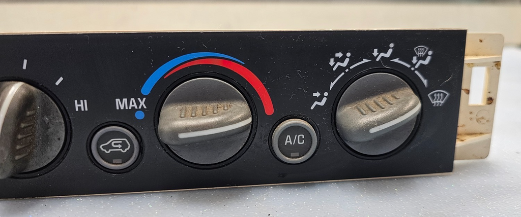 🔥96-00 Chevy C/K Yukon Dash A/C AC Heater Climate Temperature Control Black