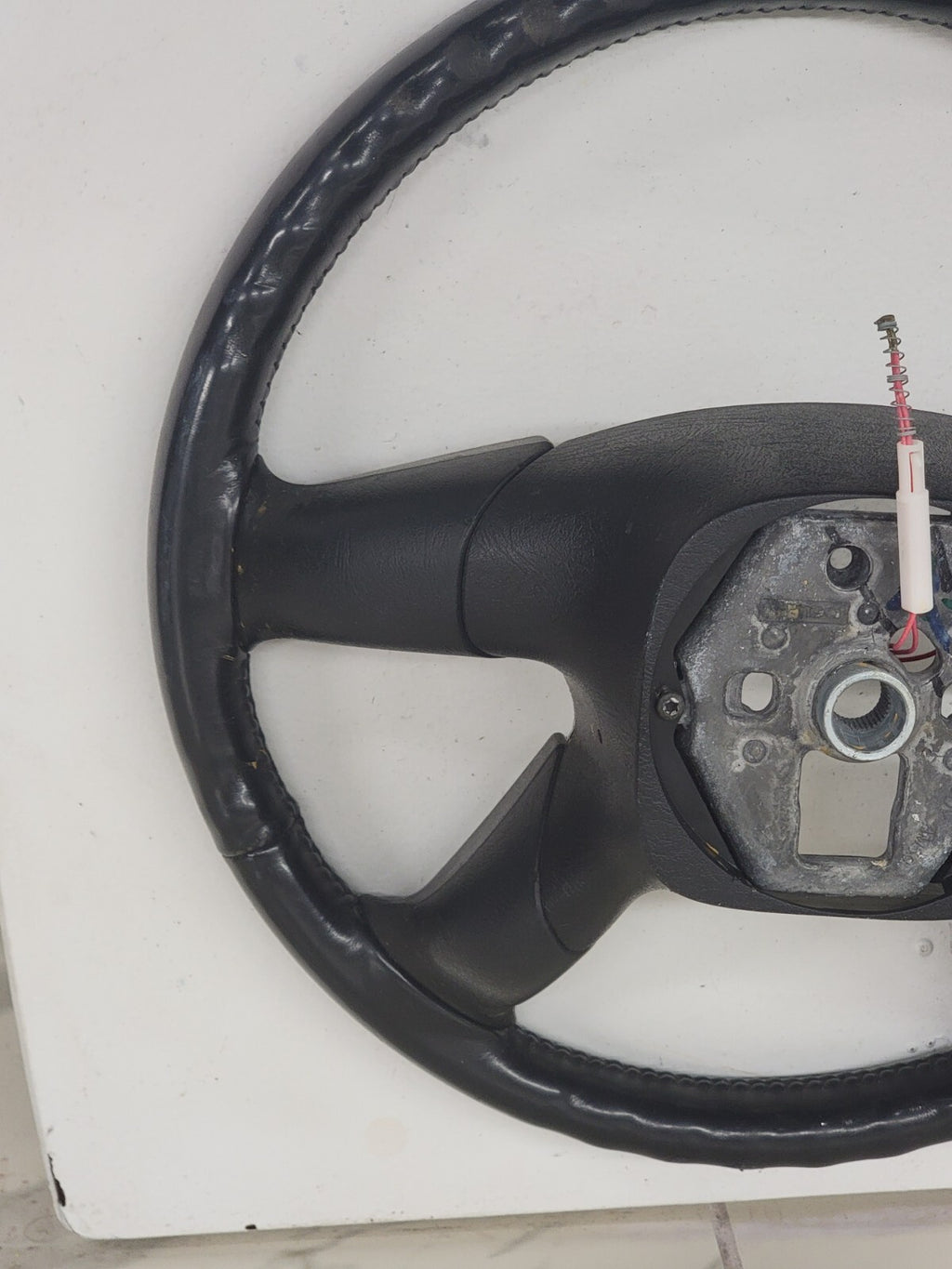 🔥03-06 SILVERADO SIERRA YUKON TAHOE SUBURBAN STEERING WHEEL LEATHER BLACK