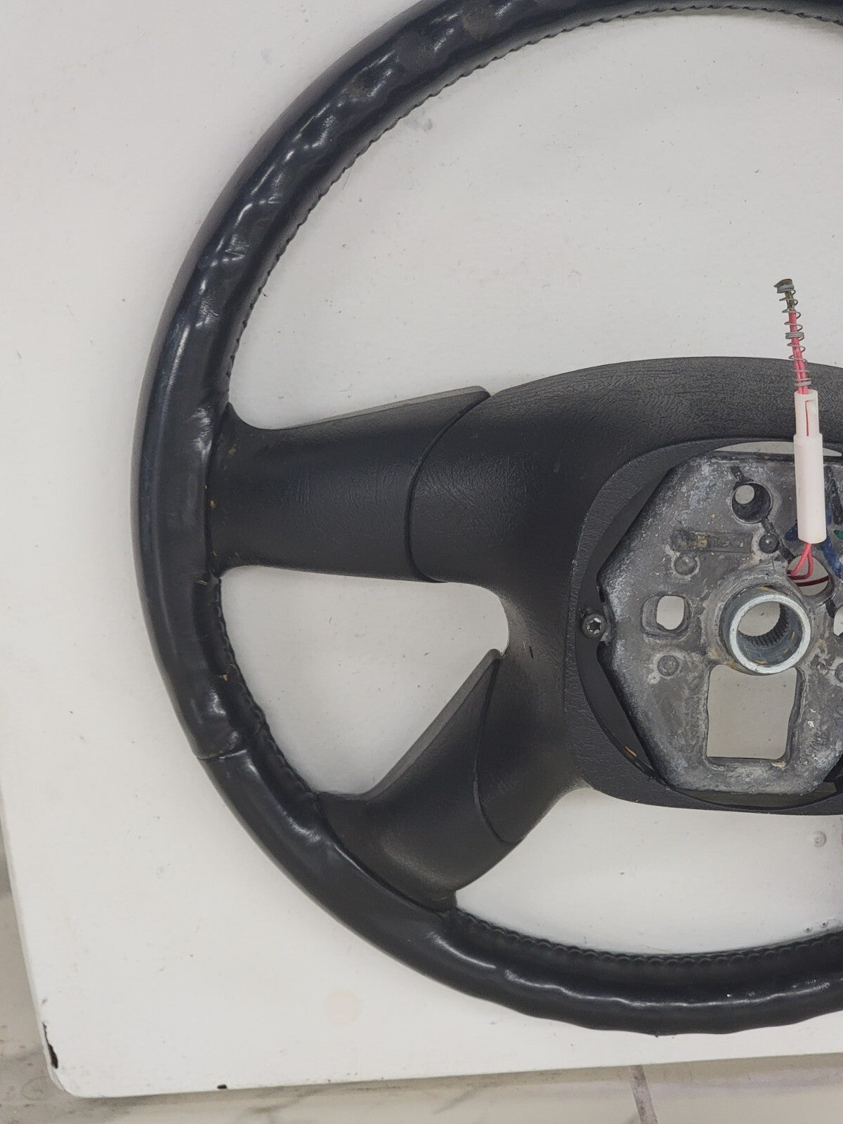 🔥03-06 SILVERADO SIERRA YUKON TAHOE SUBURBAN STEERING WHEEL LEATHER BLACK