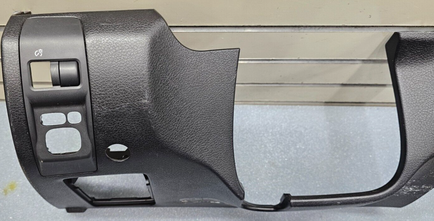 08-14 Impreza WRX STI Left Driver Dash Kick Panel Under Lower Column Cover Black