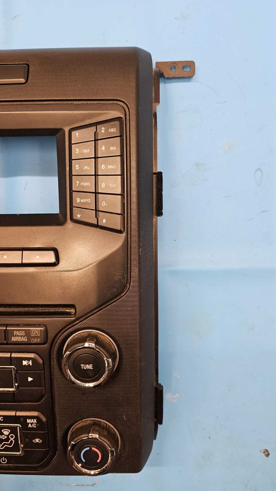 🔥13-14 Ford F150 Dash AM FM  Radio Stereo Display Climate Control Bezel Black
