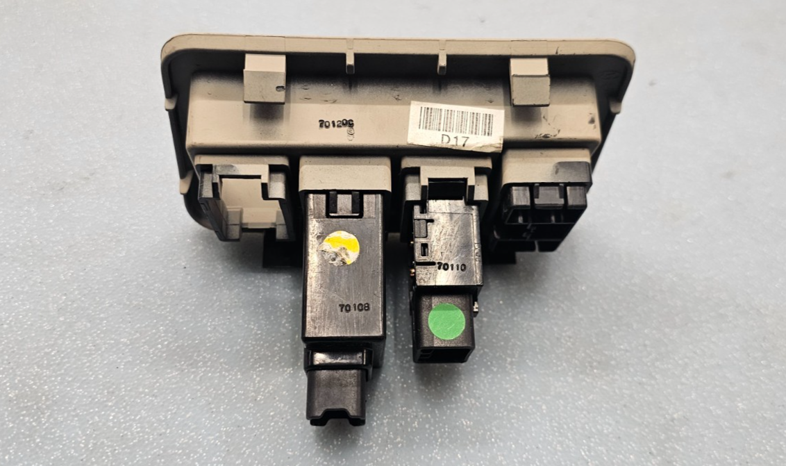 🔥07-09 Hyundai Santa Fe Dash Switch Panel Dimmer Lock Fog Light Control Silver