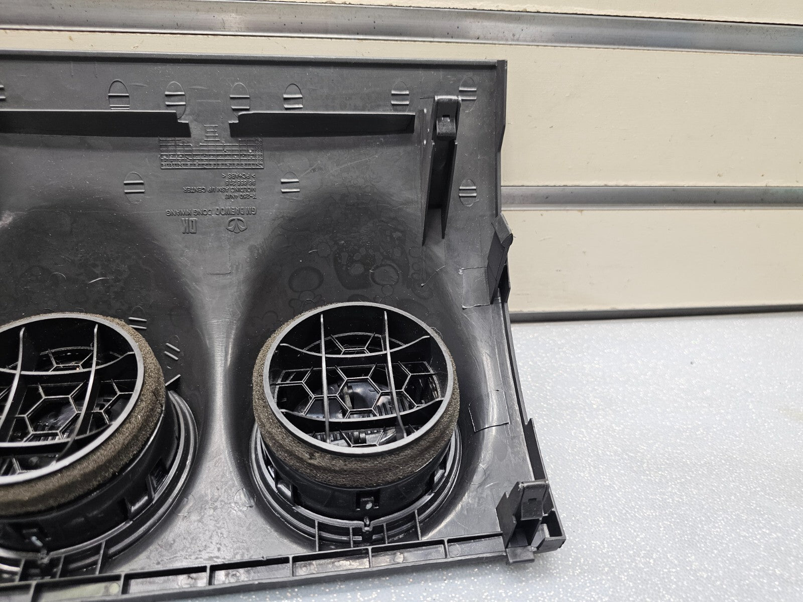 🔥09-11 AVEO Center Dash Air Vent Filter Heater Temperature Trim Bezel Black OEM