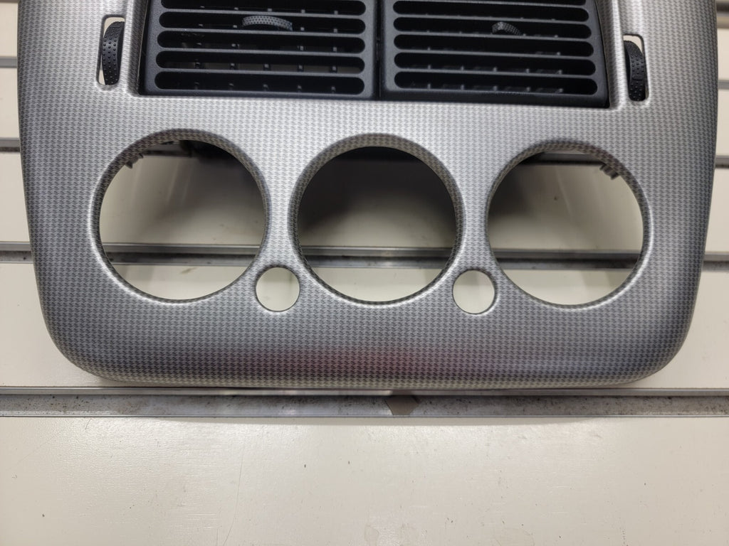 02-05 FORD EXPLORER RADIO AUDIO CLIMATE TEMPERATURE CONTROL BEZEL TRIM silver