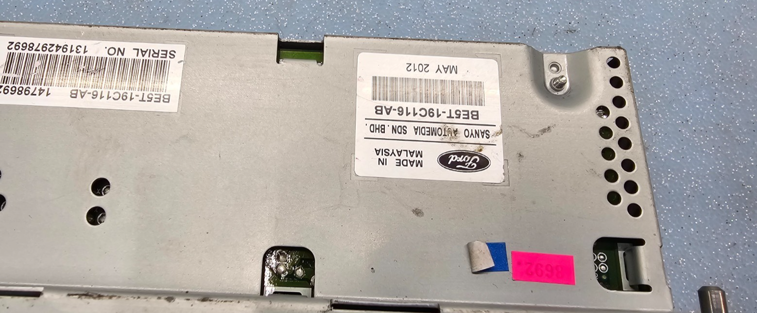 10-12 Ford Fusion Mercury Milan Dash Info Display Screen Control Module Assembly