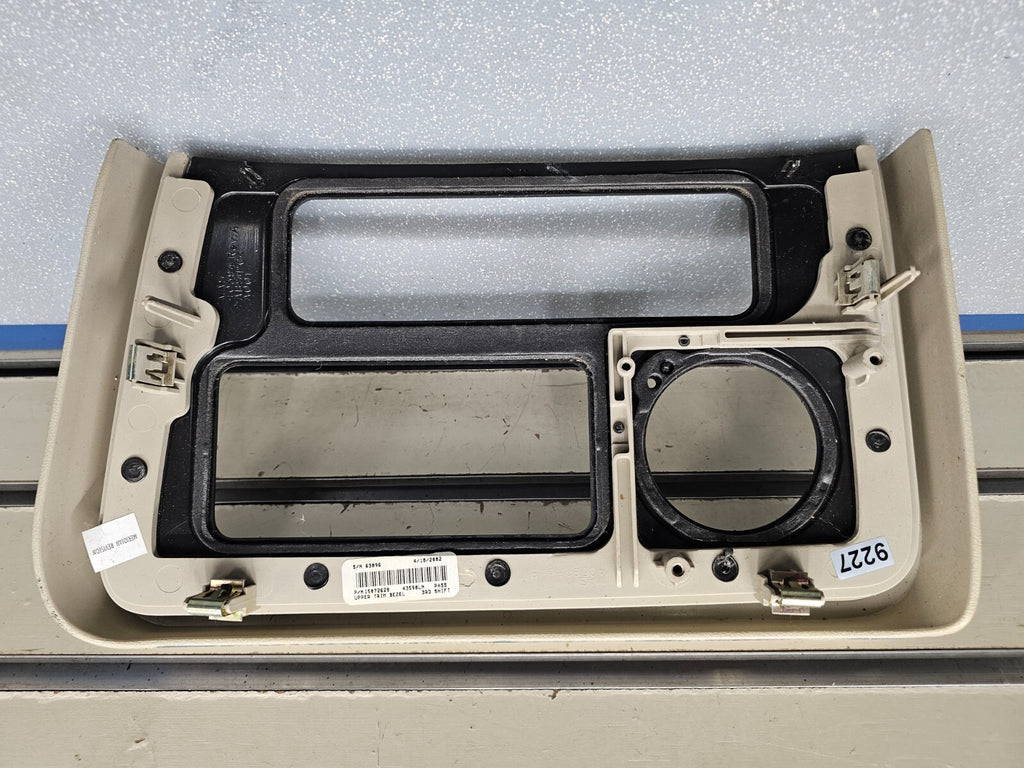 🔥02-06 Escalade Dash AM FM Radio Bezel Trim Instrument Panel Assembly woodgrain
