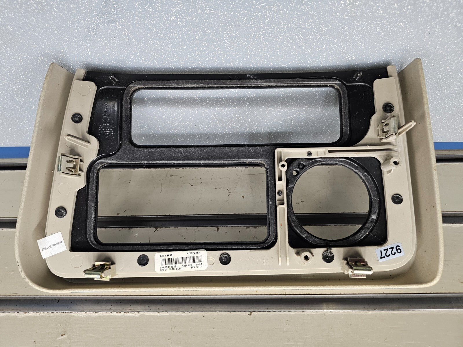 🔥02-06 Escalade Dash AM FM Radio Bezel Trim Instrument Panel Assembly woodgrain