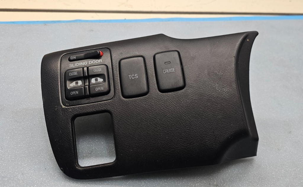 🔥99-04 HONDA ODYSSEY POWER MIRROR SLIDING DOOR SWITCH DASH PANEL BEZEL BLACK