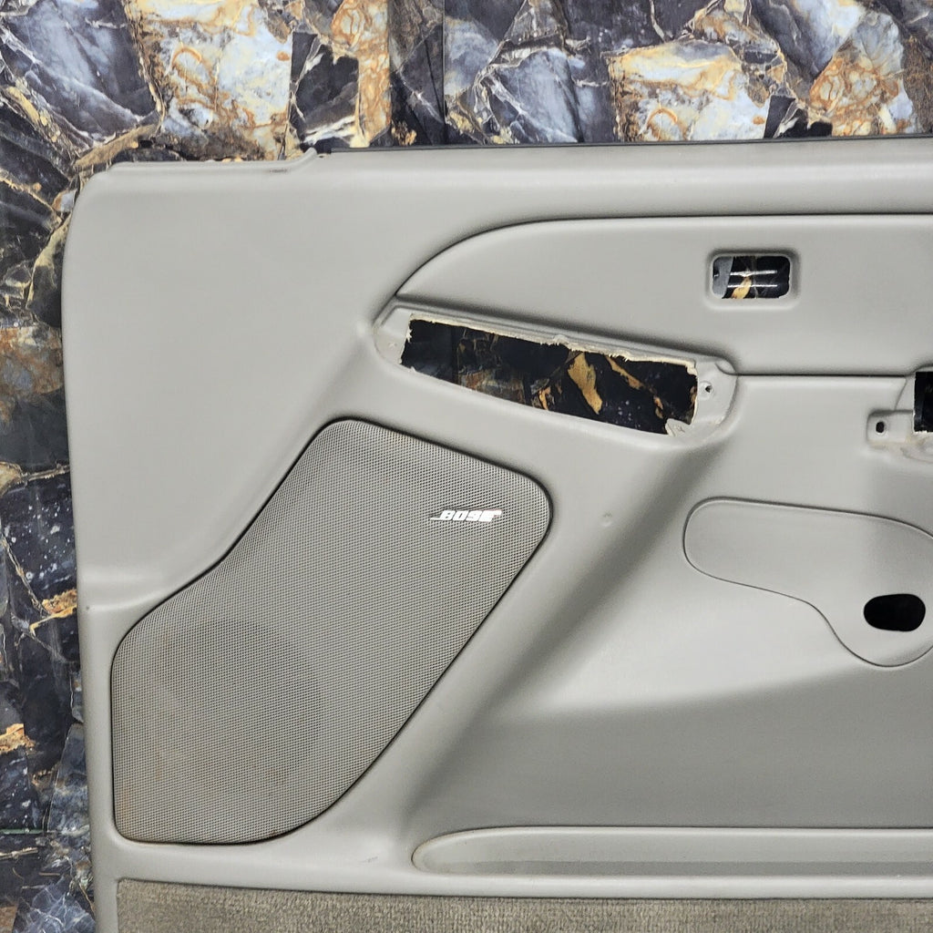 🔥03-06 Silverado SIERRA Door Panel Front RIGHT Passenger/No Arm LIGHT GRAY D5