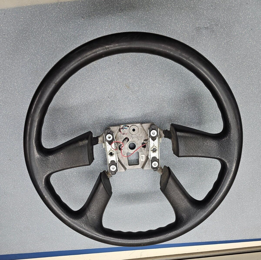🔥02-09 Trailblazer Envoy 03-06 SILVERADO SIERRA STEERING WHEEL LEATHER BLACK