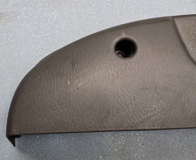 🔥03-08 HONDA PILOT GRAY LEFT DRIVER RECLINE POWER SEAT COVER TRIM PANEL BLACK
