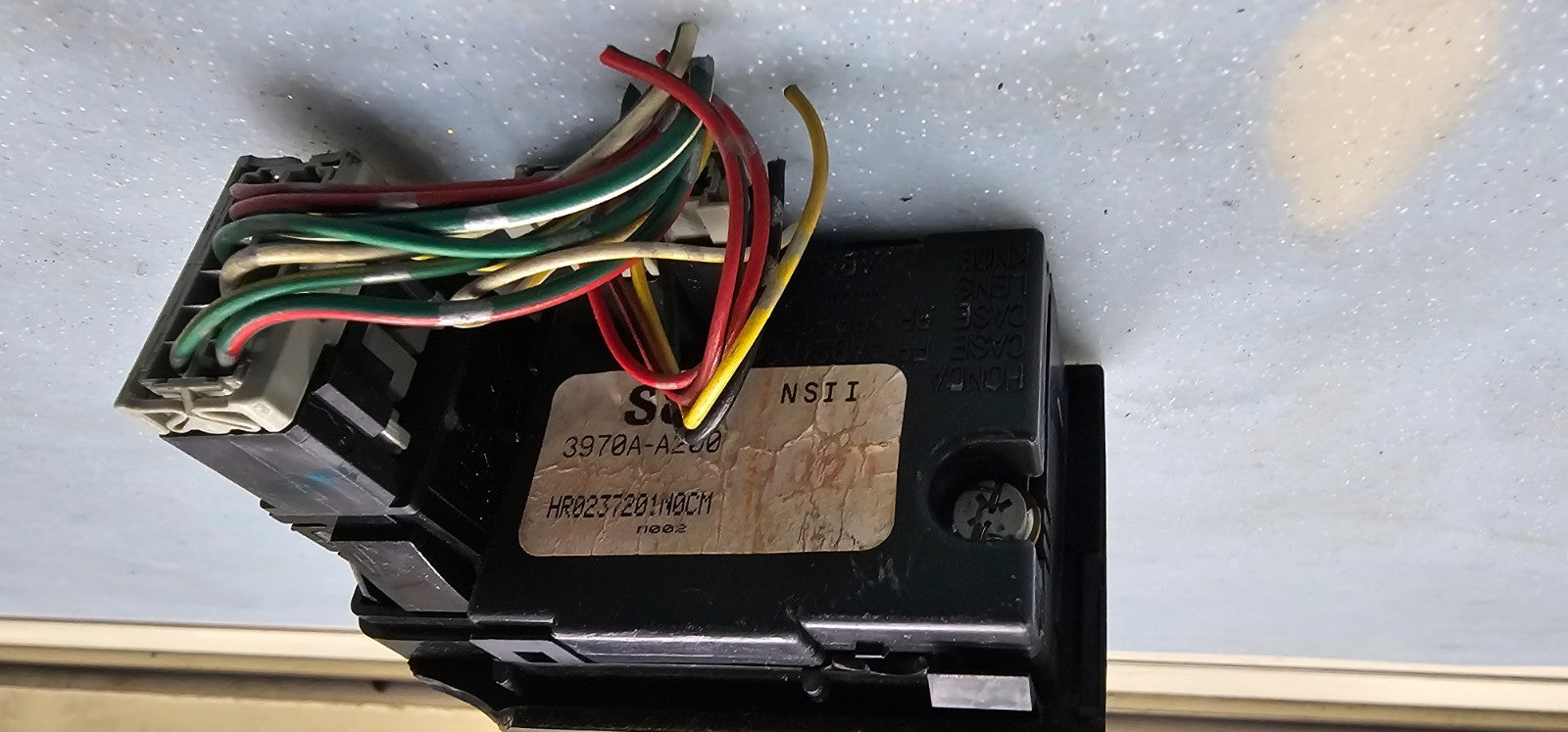 🔥98-02 Honda Accord Center Dash Clock Hazard Switch Board Digital Button Black