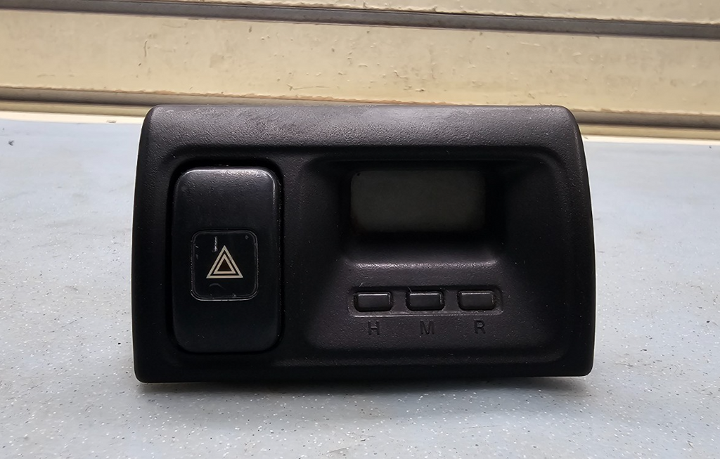 🔥98-02 Honda Accord Center Dash Clock Hazard Switch Board Digital Button Black