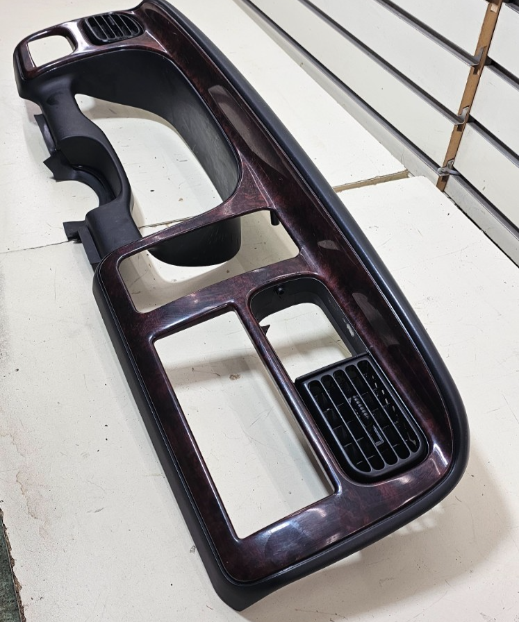 🔥97-00 Dodge Dakota Durango Dash Trim Gauge Instrument Cluster Bezel Wood/Black