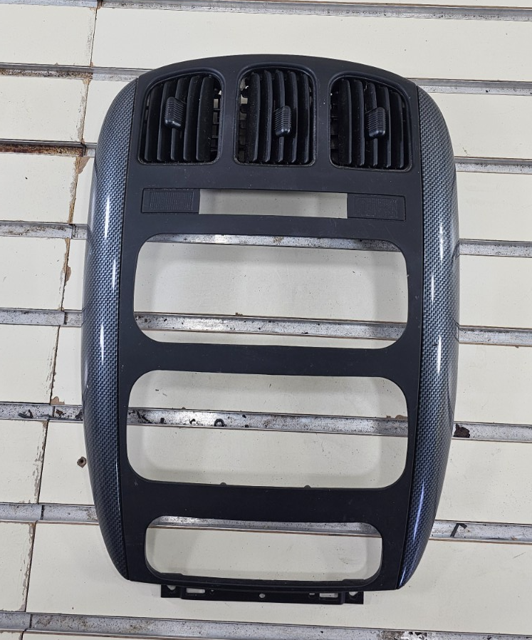 🔥01-07 Dodge Caravan Town & Country dash radio climate TRIM bezel carbon fiber