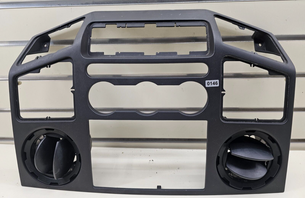🔥08-10 Ford F250 Super Duty Dash Radio Bezel Trim Panel Climate Control Black