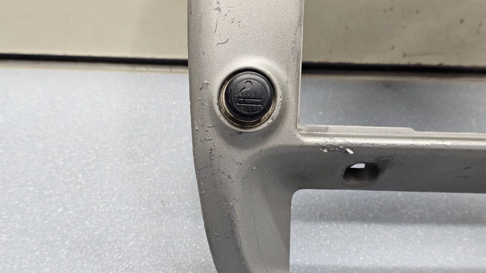 95-10 Ford Ranger EXPLORER Center Dash Radio Trim Surround Bezel Trim SILVER B2