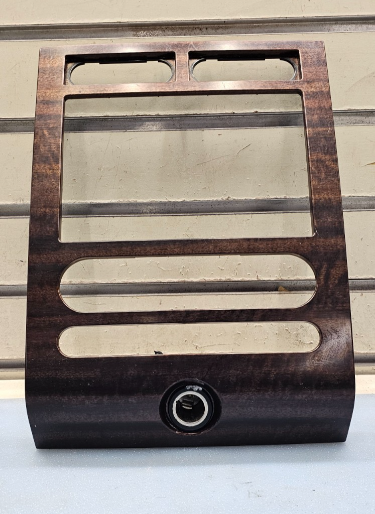 07-14 Expedition Dash AM FM Radio Bezel Trim Panel Climate Control Bluish Wood
