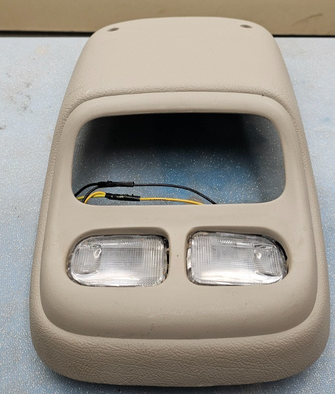 🔥94-97 Dodge RAM Front Overhead Console DOME Map Light Lamp Roof Storage Tan