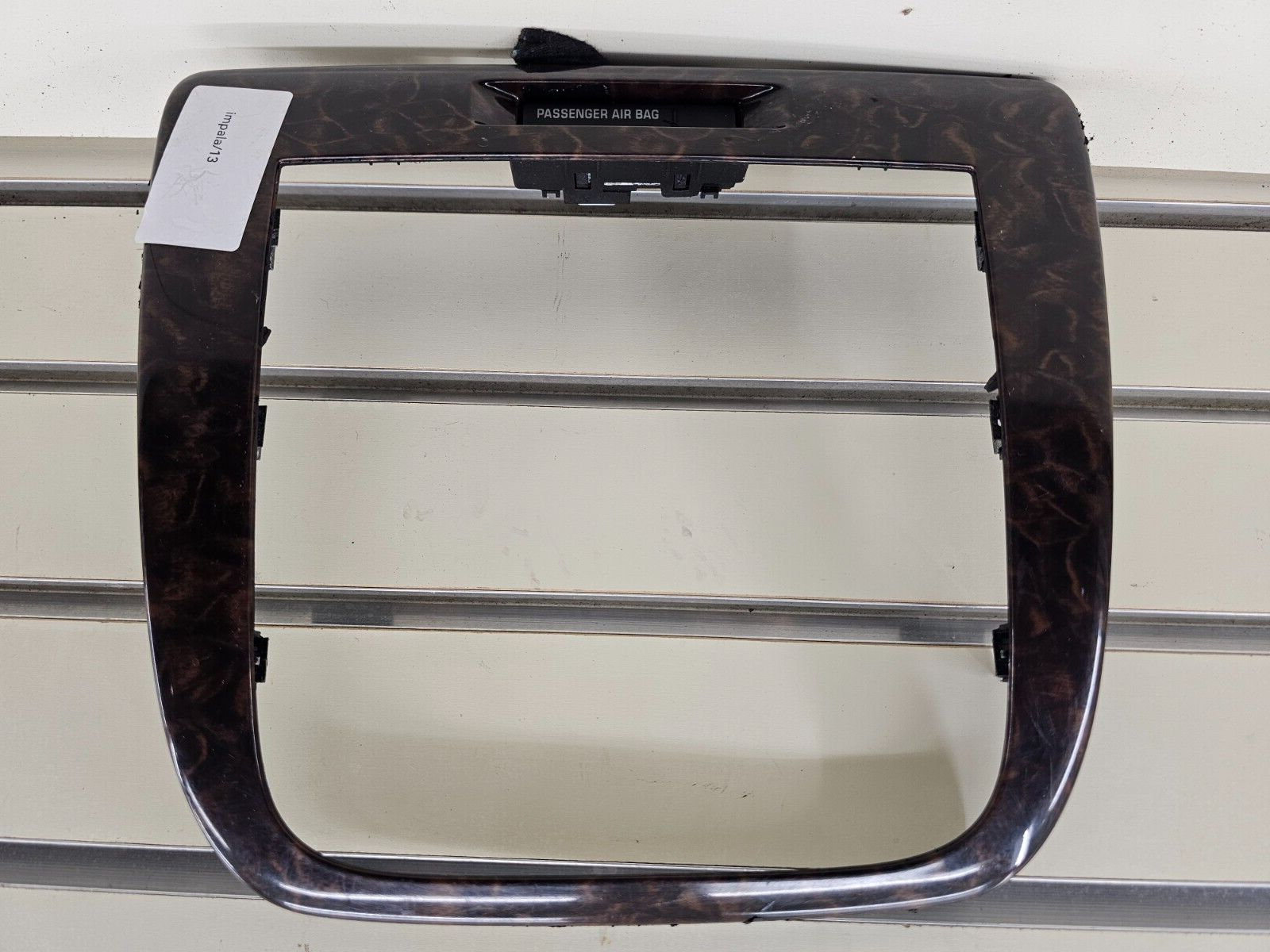 06-13 Chevy Impala Center Dash AM FM Radio Stereo Trim Panel Bezel Woodgrain OEM