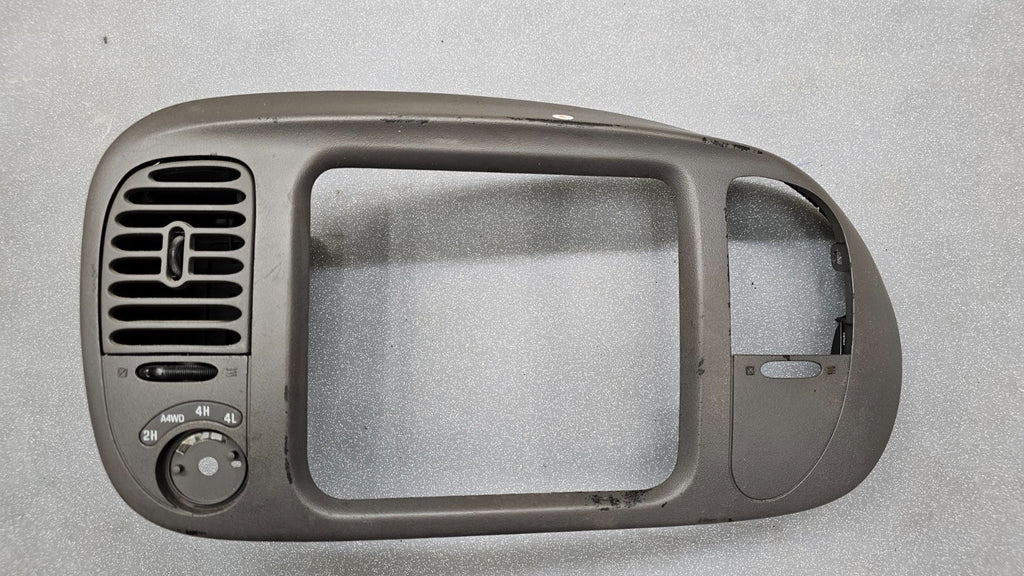 🔥97-03 Ford F150 Center Dash Radio Climate Trim Stereo BEZEL Panel  GRAY