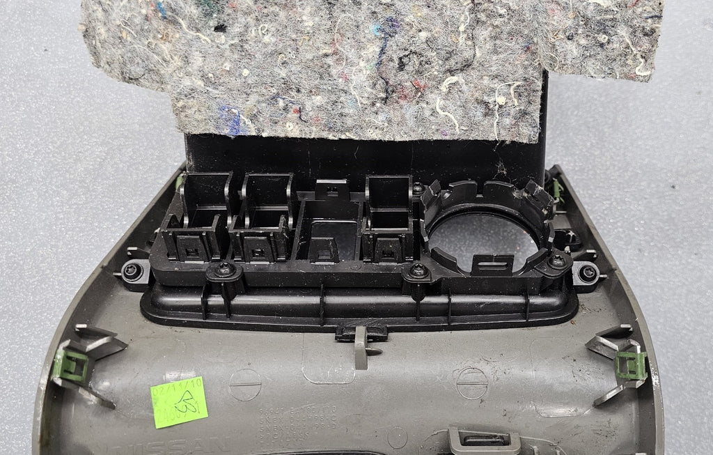 🔥05-12 NISSAN PATHFINDER CENTER CONSOLE SHIFTER SHIFT STORAGE BEZEL TRIM SILVER