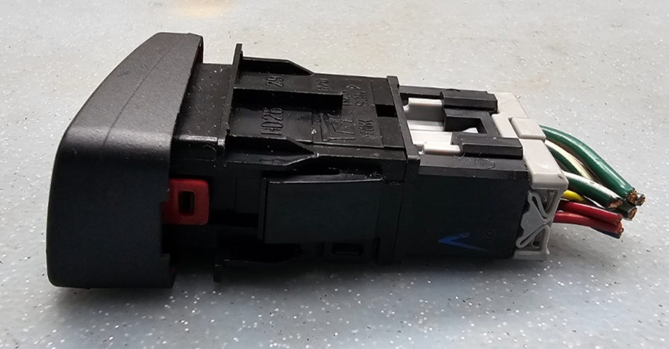 🔥03-08 Honda Pilot Accord Emergency Hazard Light Control Switch Unit Black OEM