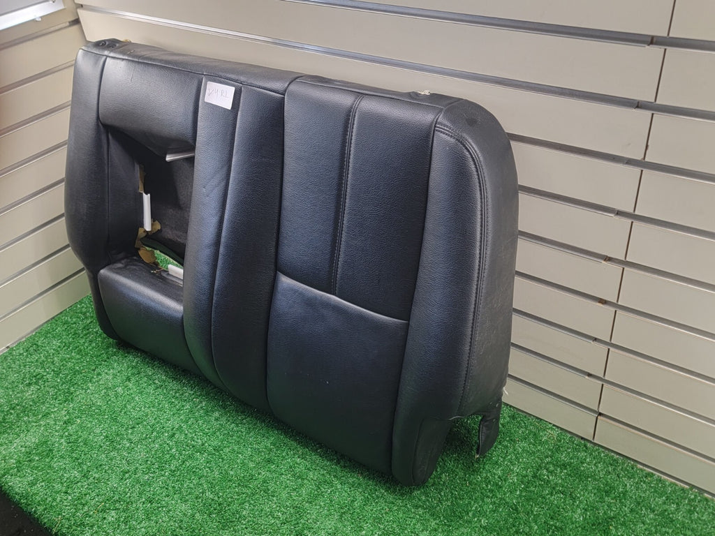 🔥07-13 GMC Sierra upper seat rest cushion rear left leather black V4