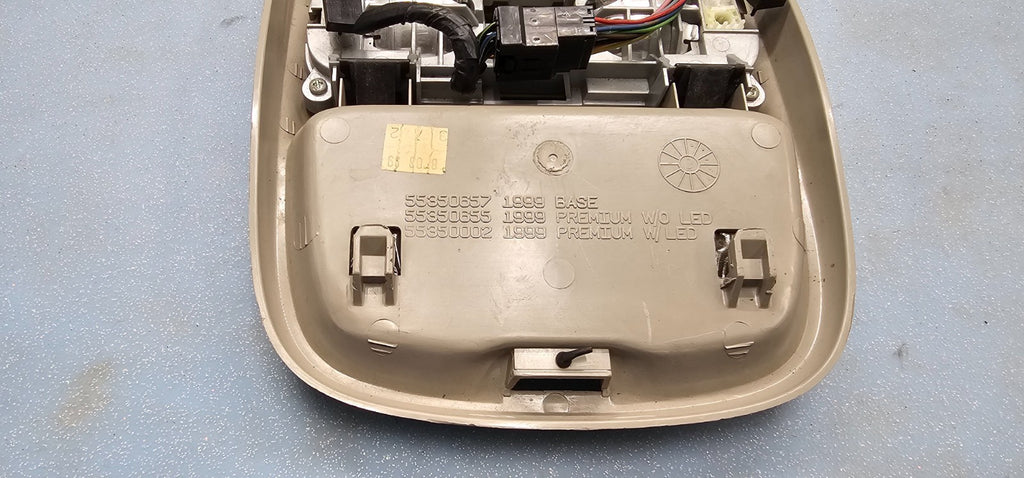 🔥98-01 Dodge Ram Overhead Console Storage Dome Map Light Lamp Assembly TAN