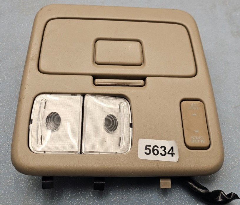 🔥98-06 Sienna Tundra Dome Map Light Overhead Console Sunglass Storage Tan OEM