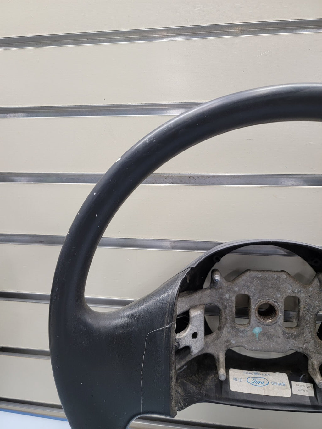 🔥1997-2003 Ford F-150 Leather Steering Wheel Cruise Dash Black