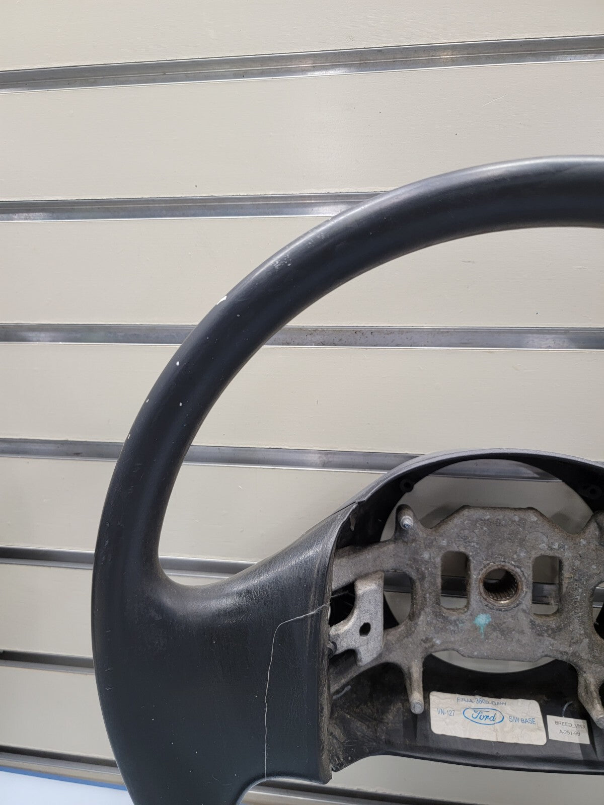 🔥1997-2003 Ford F-150 Leather Steering Wheel Cruise Dash Black