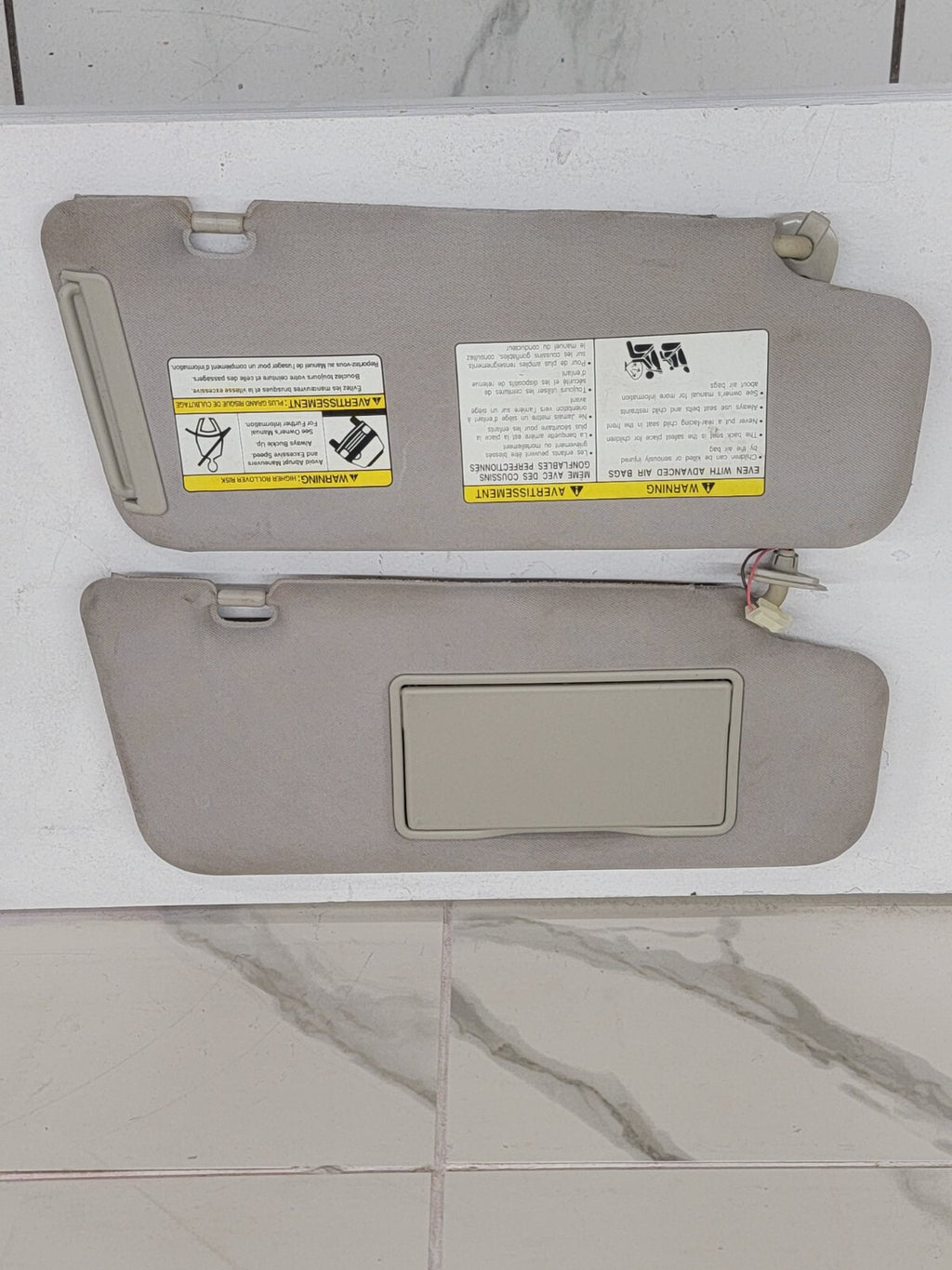 🔥2003-2007 NISSAN MURANO SUN VISORS SHADE SUNVISORS SET  GRAY