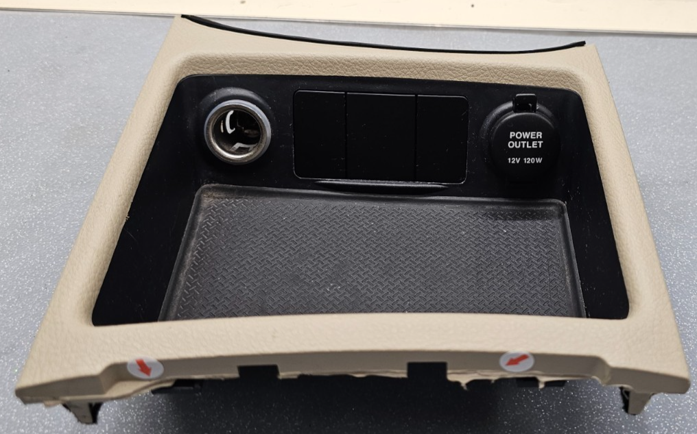 🔥07-09 Hyundai Santa Fe Shift Shifter Bezel Console Trim TAN OEM