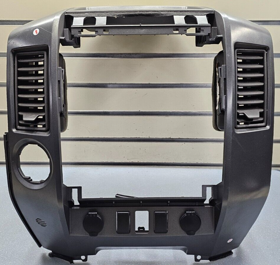 🔥04-07 Nissan TITAN ARMADA Dash Radio Bezel Climate Panel Trim Panel BLACK