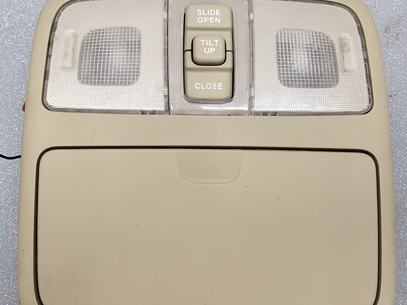 🔥07-10 Elantra Overhead Console Storage Display Dome Map Light Storage Tan OEM