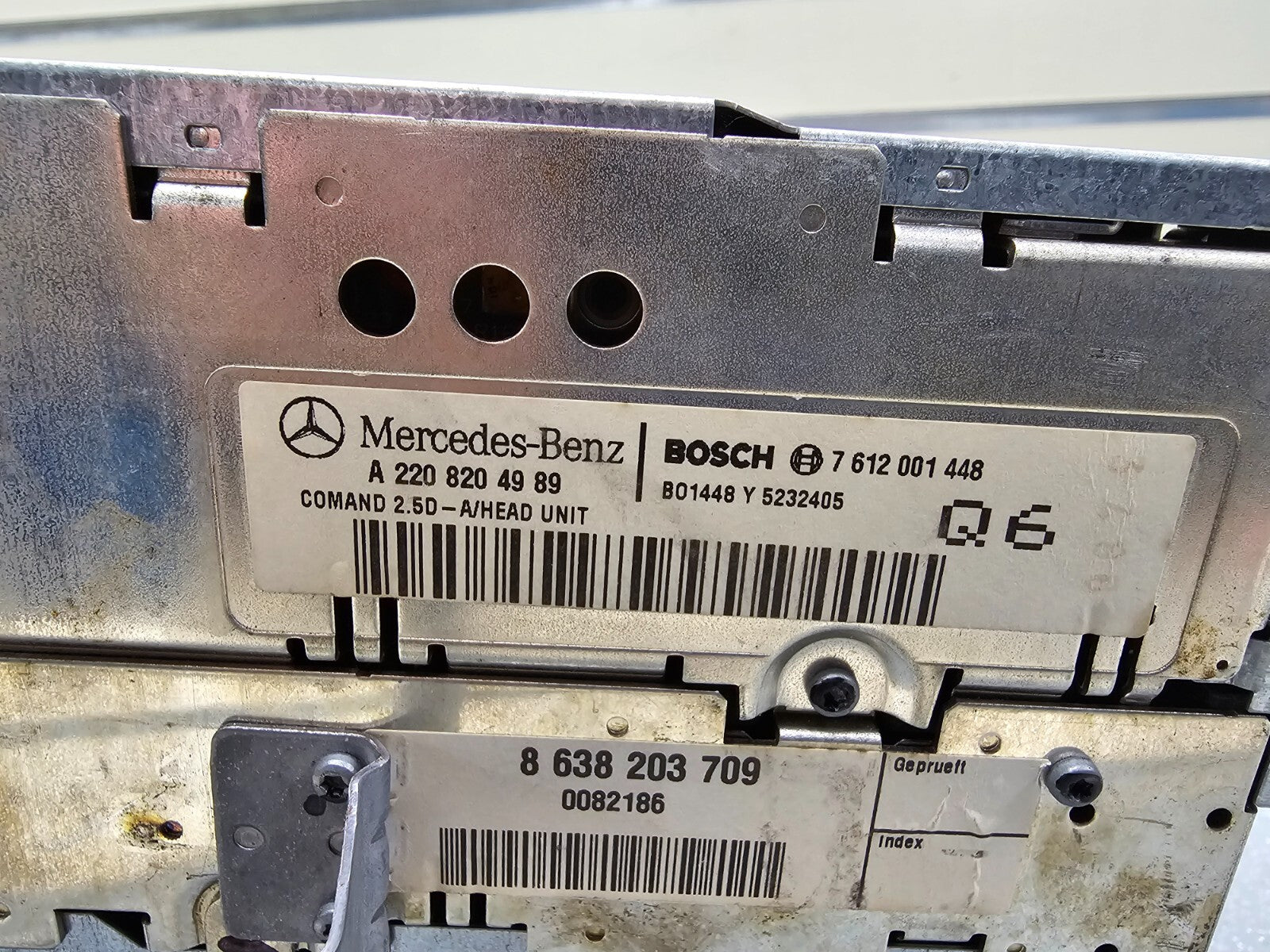 🔥00-02 MERCEDES-BENZ S430 AUDIO/NAVIGATION DOUBLE DIN HEAD UNIT ASSY A2537