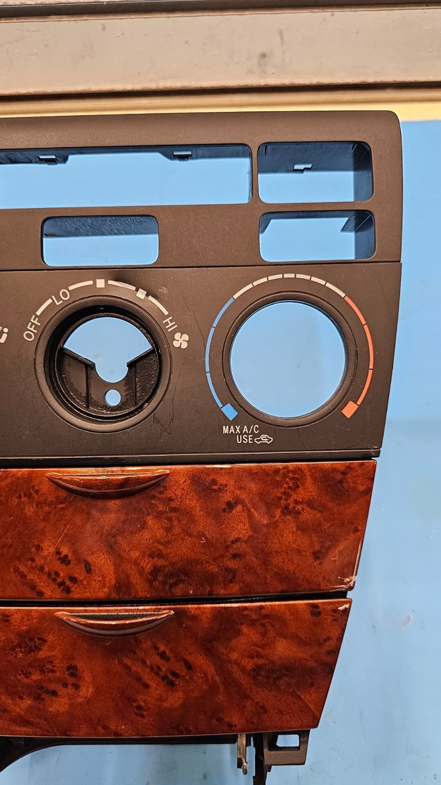 🔥03-08 TOYOTA COROLLA CENTER DASH CLIMATE CONTROL BEZEL TRIM PANEL WOOD OEM