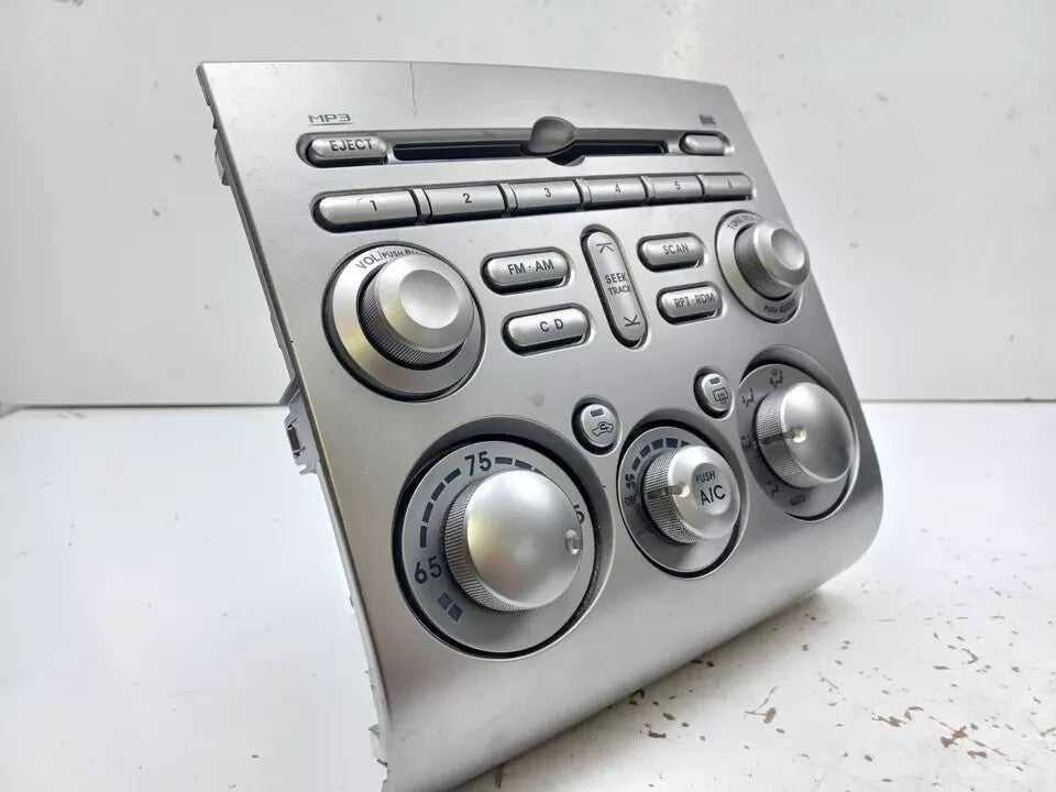 🔥08-12 Galant Dash AM FM Radio Stereo Climate Control Panel Faceplate SILVER