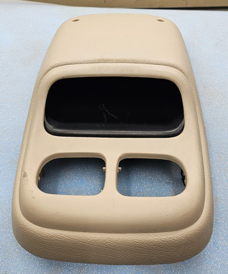 🔥98-02 Dodge RAM Front Overhead Console DOME Map Light Lamp Roof Storage Tan