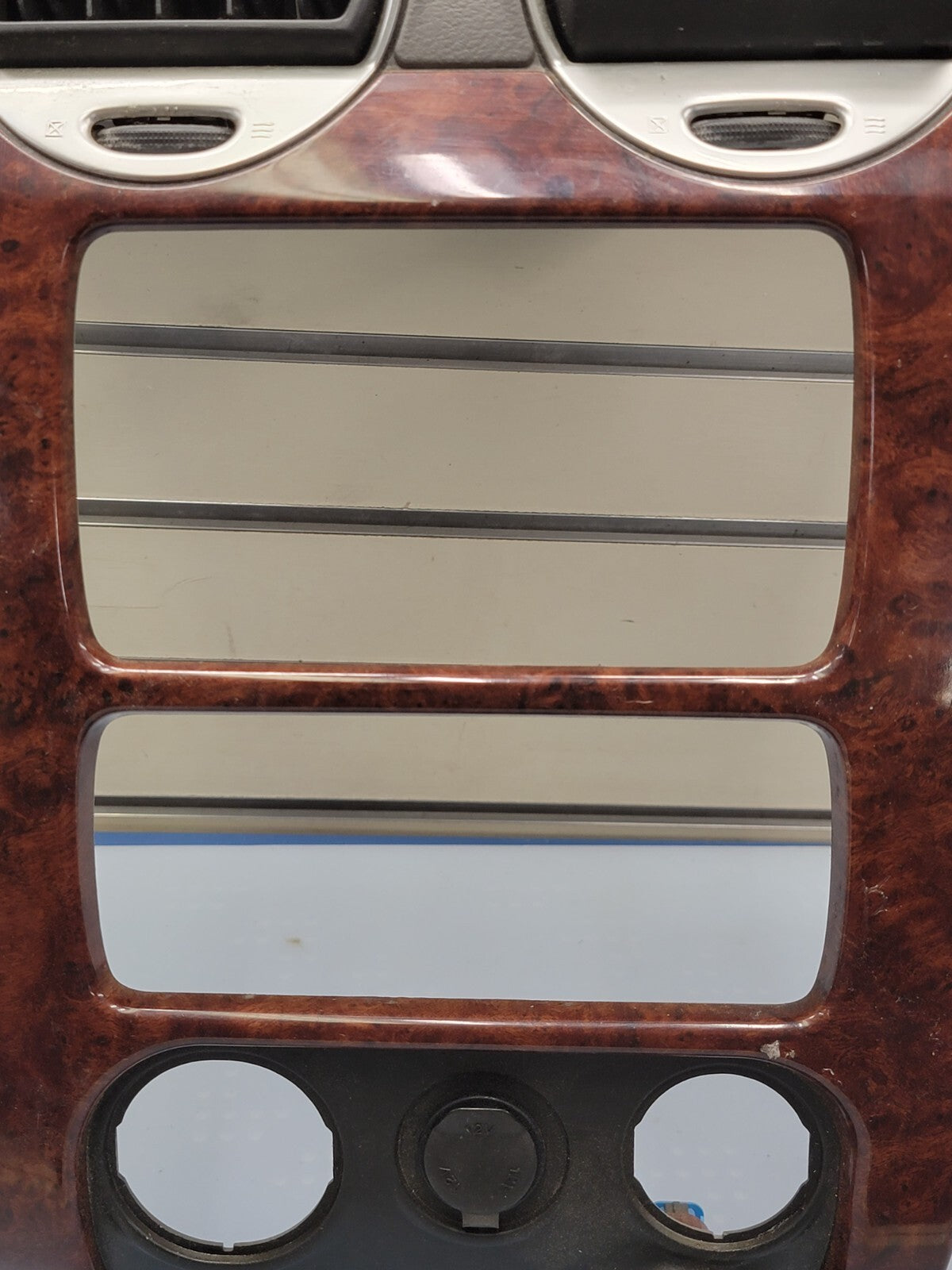 🔥03-08 GMC ENVOY XL FRONT RADIO DASH VENT BEZEL CLIMATE CONTROL WOODGRAIN B45