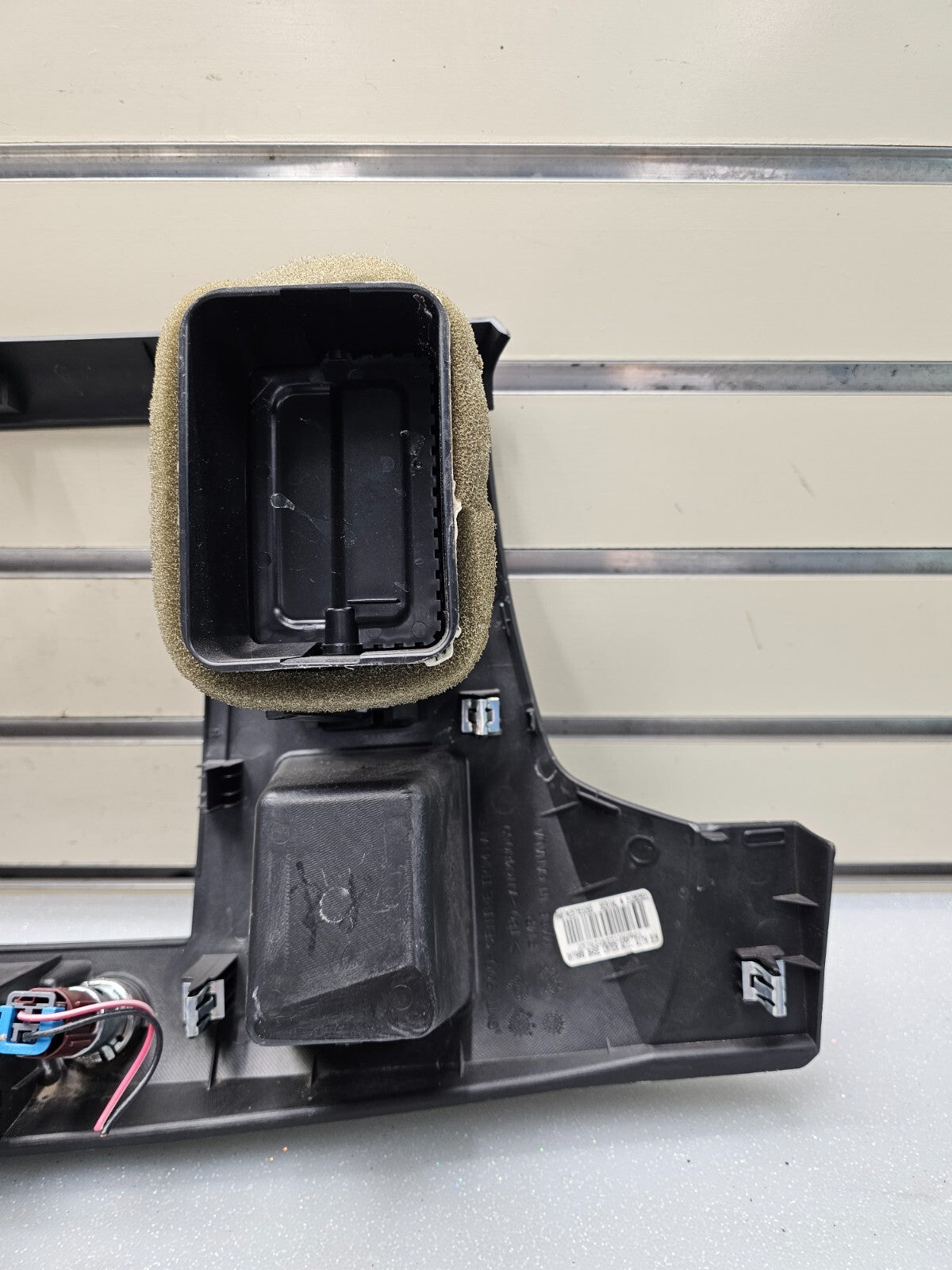 🔥07-14 Silverado SIERRA Center Dash Radio Bezel AC Climate Trim 2 Vent BLACK B6