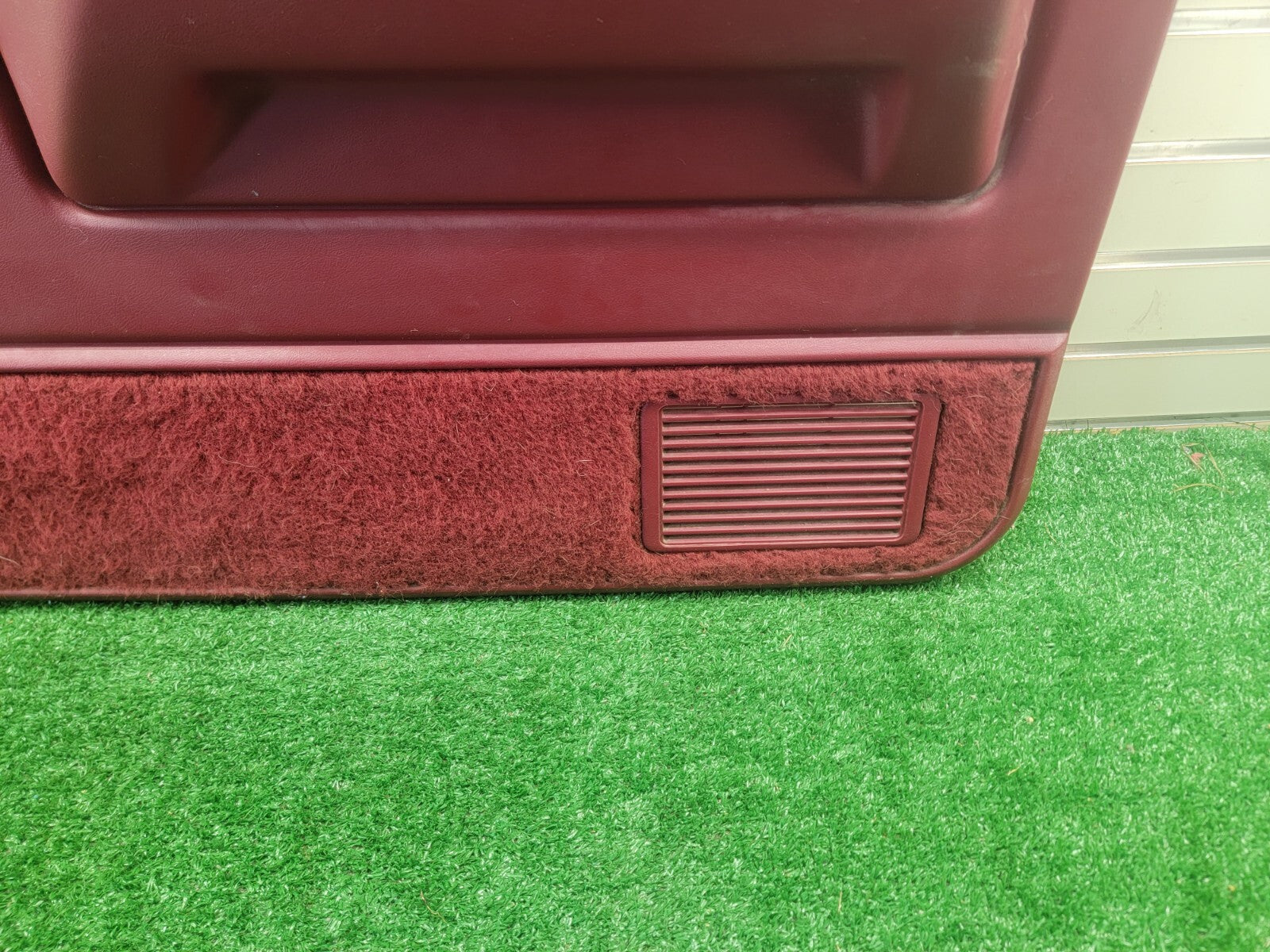 🔥87-96 Dodge Dakota PASSENGE Side Interior Trim Door Panel Manual Crank OEM Red