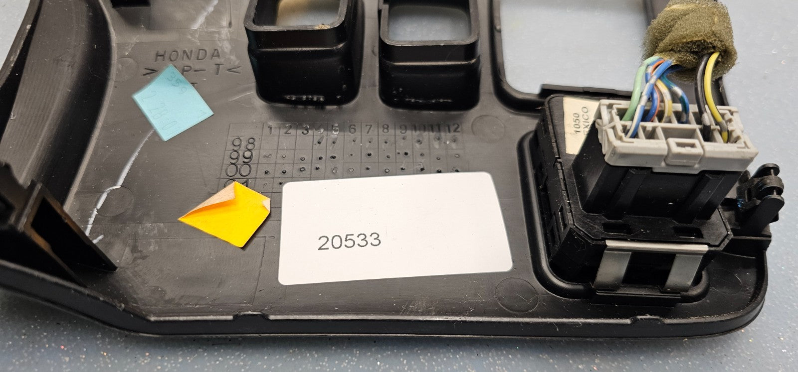 🔥99-04 HONDA ODYSSEY POWER MIRROR SLIDING DOOR SWITCH DASH PANEL BEZEL BLACK