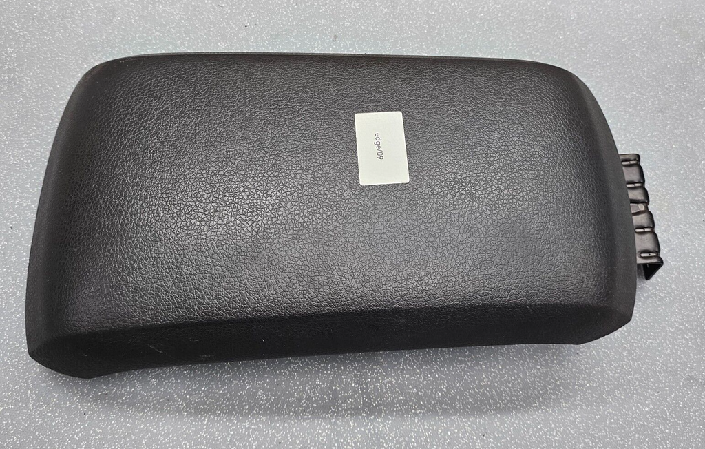 07-10 Edge Front Center Console Lid Leather Armrest Assembly Top Pad Cover Black