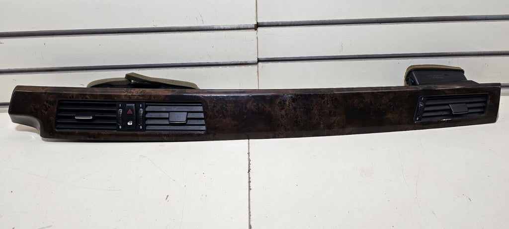 06-13 BMW E90 E92 FRONT RIGHT PASSENGER DASH TRIM PANEL VENT WALNUT WOODGRAIN