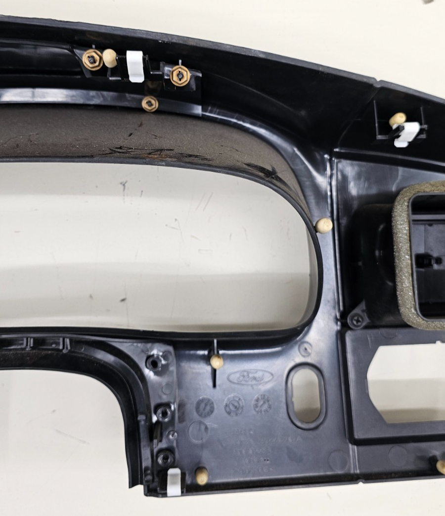 🔥05-07 Ford F250 Dash Instrument Cluster Speedometer Bezel Trim Panel Black C23