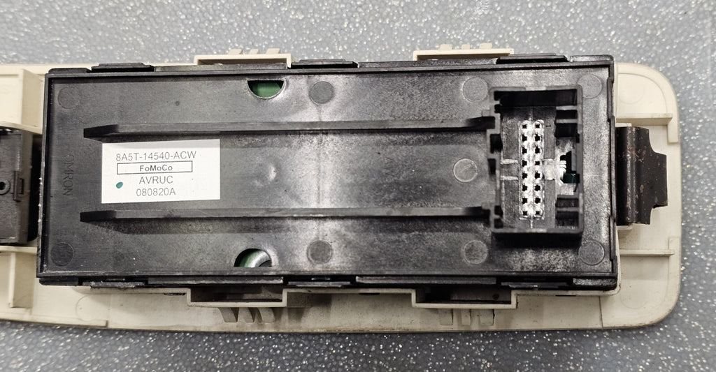 09-12 Lincoln MKS MKT Left Driver Master Power Door Window Control Switch LT Tan
