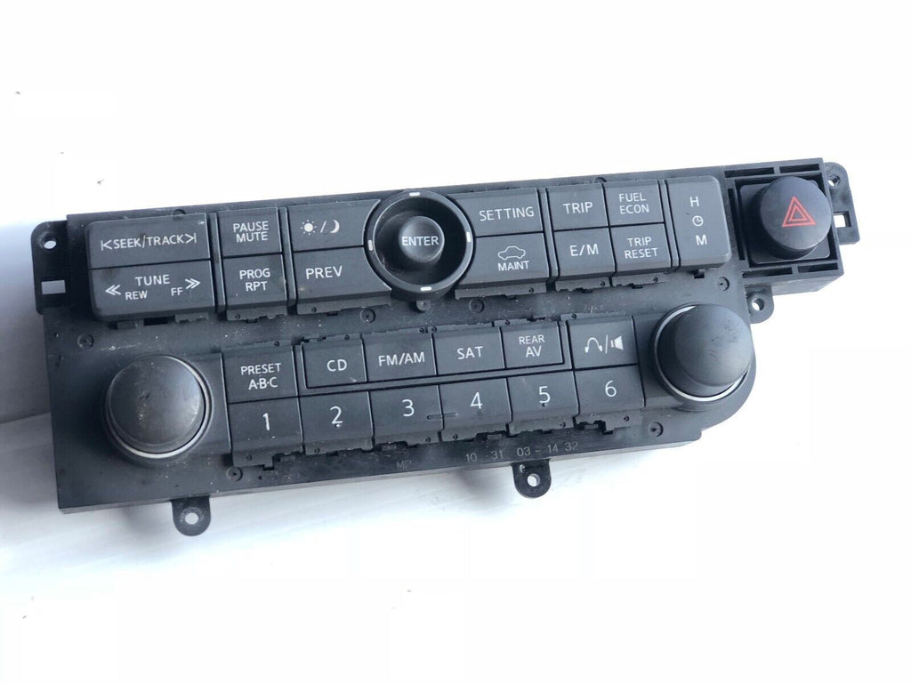 🔥2004-2006 Nissan Quest Audio Radio Settings Control Unit Switch Assembly