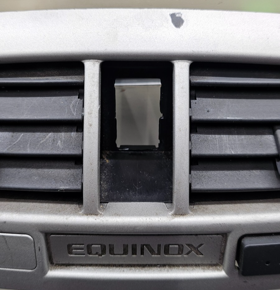 🔥05-06 Chevy Equinox Center Dash Radio Climate Control Bezel Trim Panel Silver